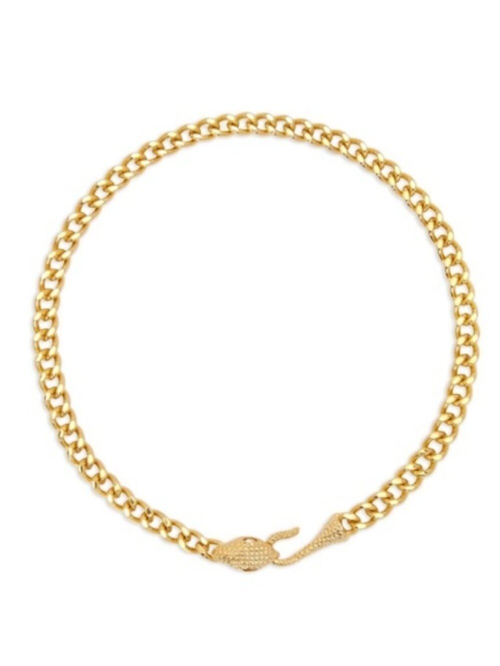 Oscar de la Renta Snake Head chain-link necklace